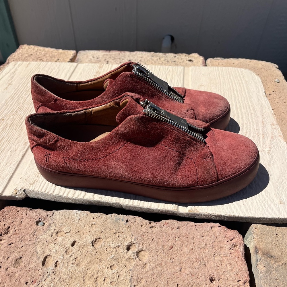 FRYE Sneakers Lena Zip Suede 8